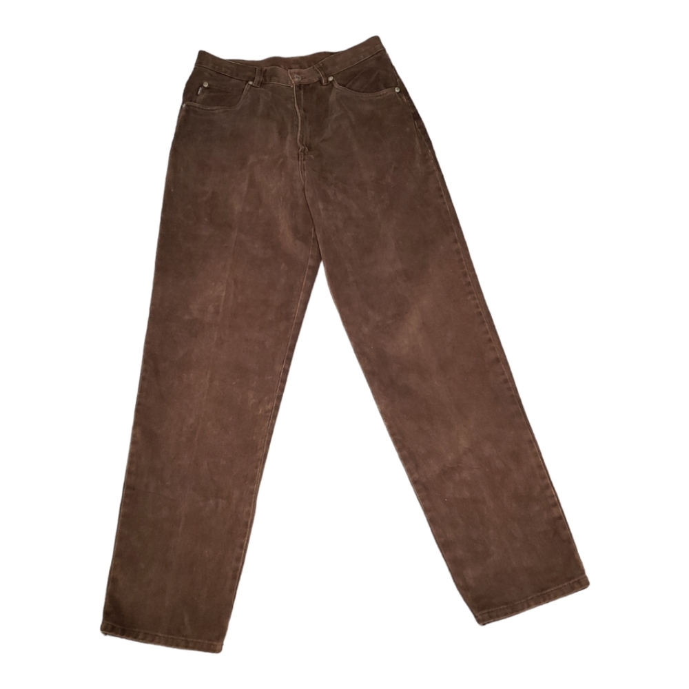 Lauren Ralph Lauren Mom Jean High Rise Straight Preppy Denim Brown Cabin 12 Fall